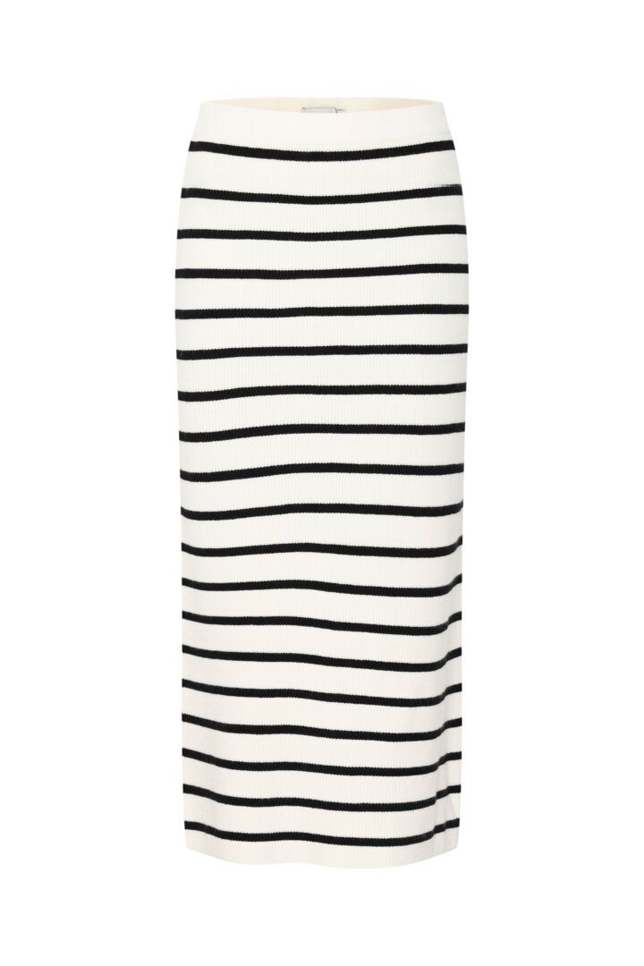 IHBoston Skirt (Birch w. Black stripe) ICHI