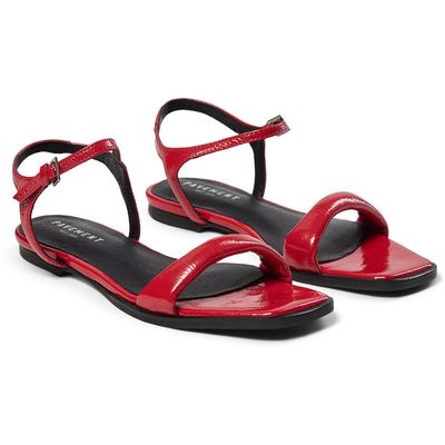Luisa red sandal Pavement