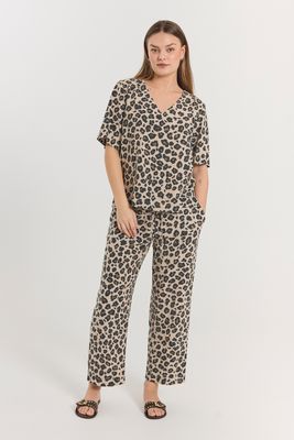 FQLavisco Pants (Sand Melange w. Black) Freequent