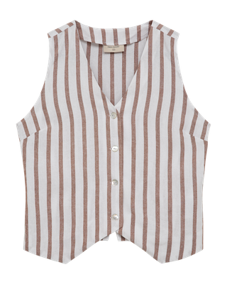 FQLavisco Waistcoat/Vest (Brilliant White w. Burro) Freequent