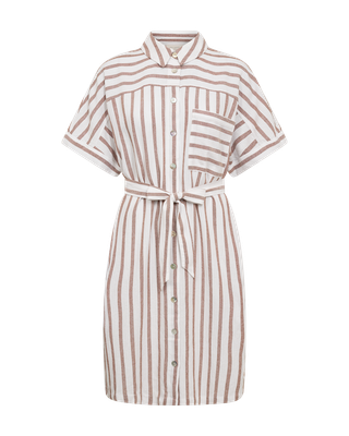 FQLavisco Shirtdress (Brilliant White w. Burro) Freequent