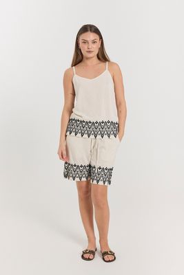 FQLinus Top (Moonbeam w. Black) Freequent