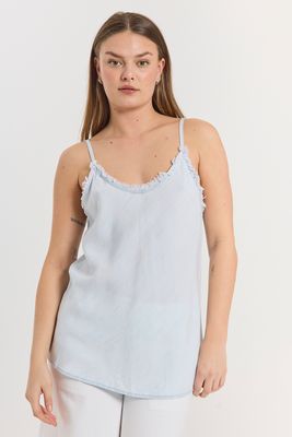 FQRenna Top (Light Blue Denim) Freequent FQRenna Top (Light Blue Denim) Freequent