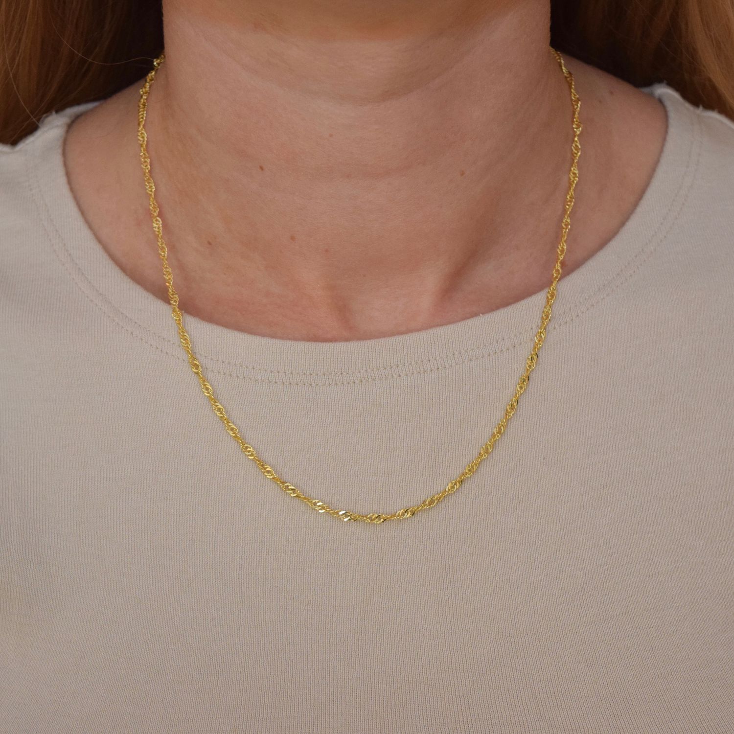 Lena Halskæde (Forgyldt) Zefina Lena Halskæde (Forgyldt) Zefina