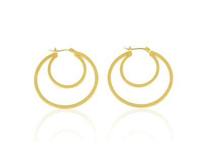 New Orleans Øreringe (Large - Forgyldt) Zefina