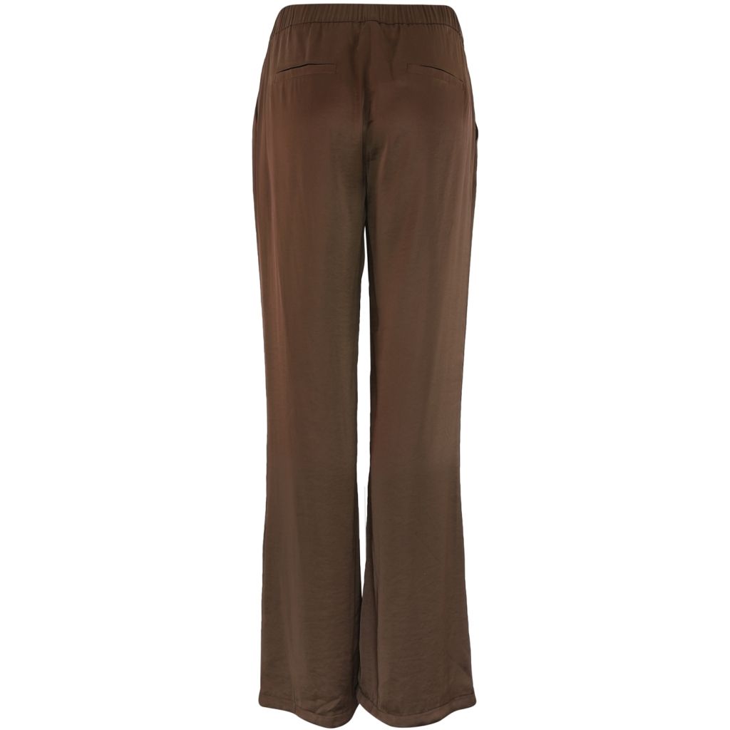 Roberta satin brown Pants Continue