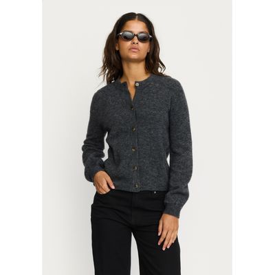 SRAllison O-neck Cardigan knit (Dark Grey Mélange) Soft Rebels SRAllison O-neck Cardigan knit (Dark Grey Mélange) Soft Rebels