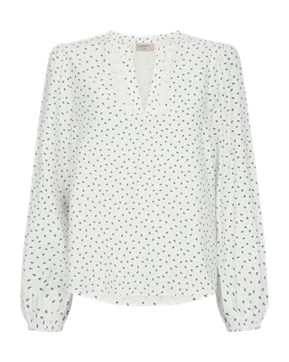 FQElin Blouse (Star Off-white w. Black) Freequent FQElin Blouse (Star Off-white w. Black) Freequent