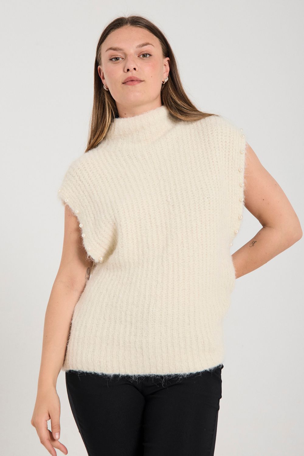 FQGRSLulu-Waistcoat (Moonbeam Melange) Freequent FQGRSLulu-Waistcoat (Moonbeam Melange) Freequent