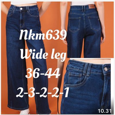 Denim w. Wide Legs (Denim Blue) Vanting Denim w. Wide Legs (Denim Blue) Vanting
