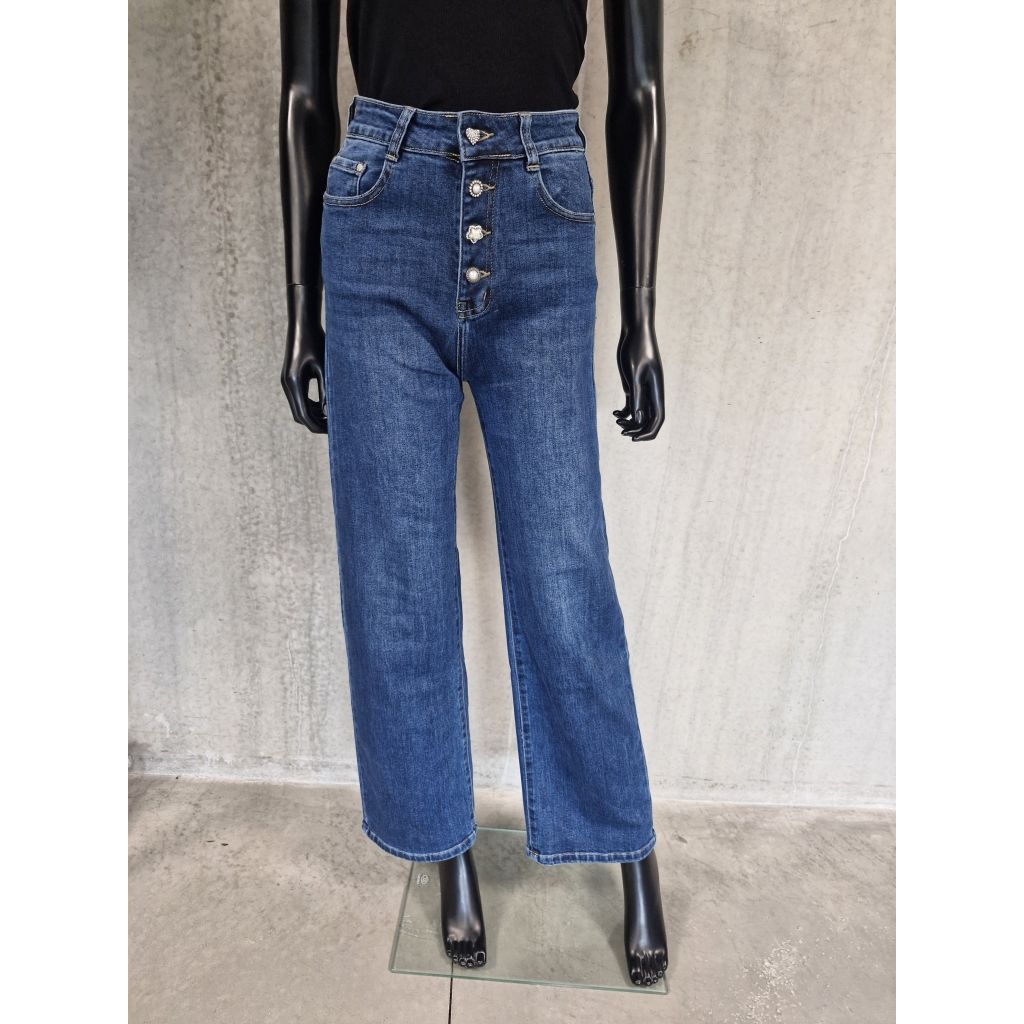 Jeans m/ knapper Vanting