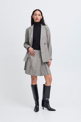 IHUnola Skirt (Salt and Peber Melange) ICHI IHUnola Skirt (Salt and Peber Melange) ICHI