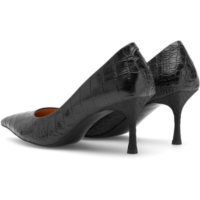 Laura croco black Woden shoe the bear