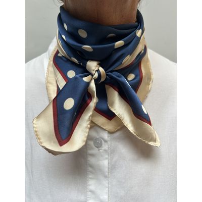 Tørklæde navy m.dot ThreeM