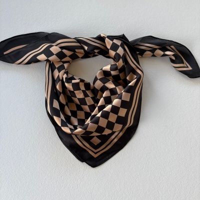 Tørklæde black/sand ThreeM