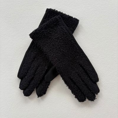 handske m/teddy black ThreeM