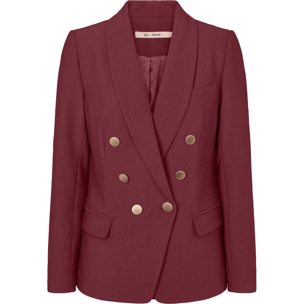 RDFEloise Comfy blazer Wine  Rue de Femme RDFEloise Comfy blazer Wine  Rue de Femme