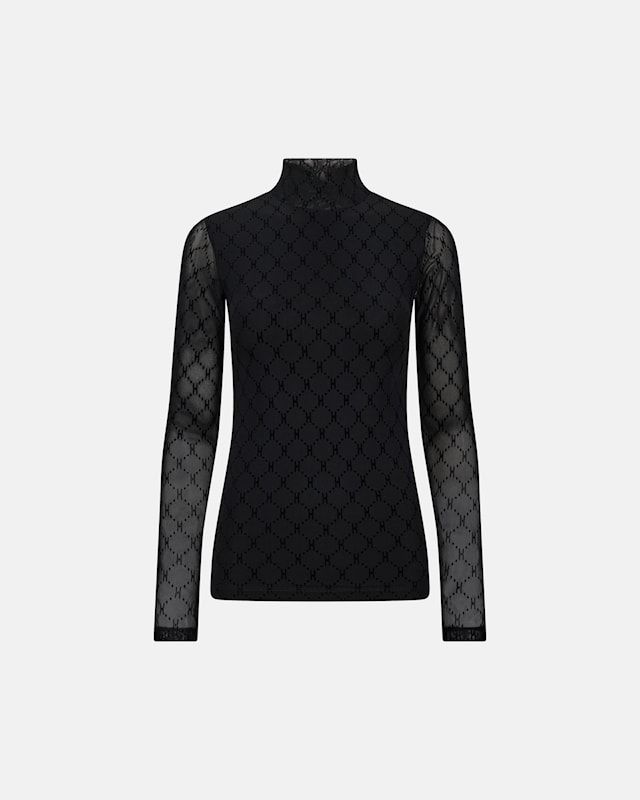 Mesh high neck black Hype the detail