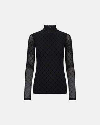 Mesh high neck black Hype the detail