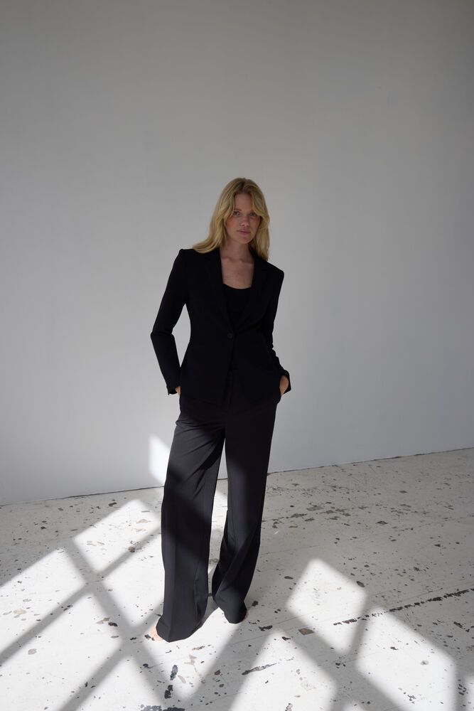 IHFava Wide Pants (Black) ICHI