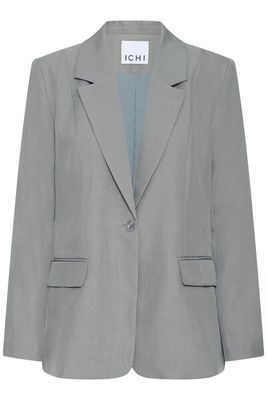 IHFava Long Blazer (Grey Melange) ICHI