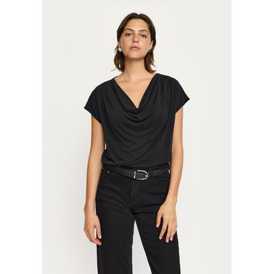 SRElla Draped Top (Black) Soft Rebels