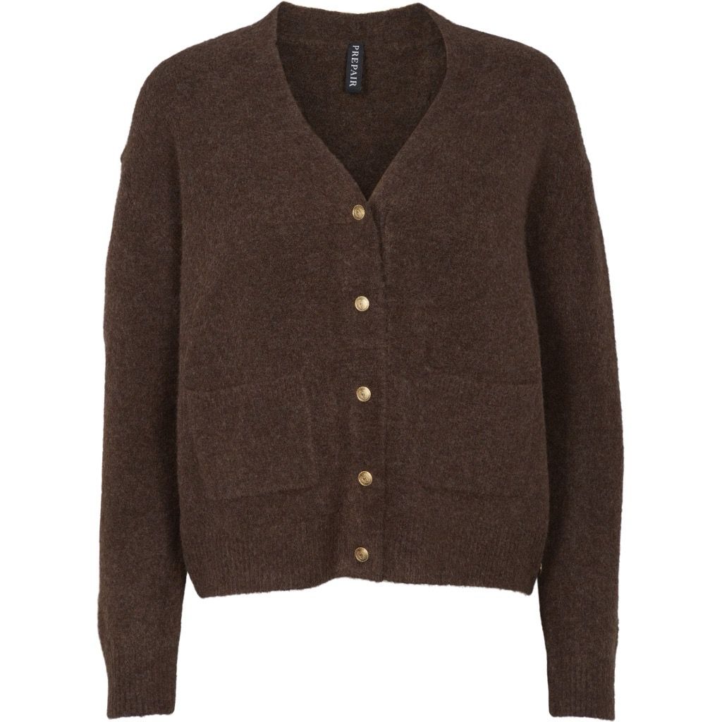 Gigi Knit Cardigan Chocolate Brown Prepair