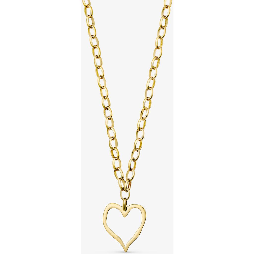 Big heart Necklace 18n Carat gold plated  Wolff Jewelry