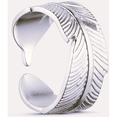 Leafy ring silver colour Wolff Jewelry