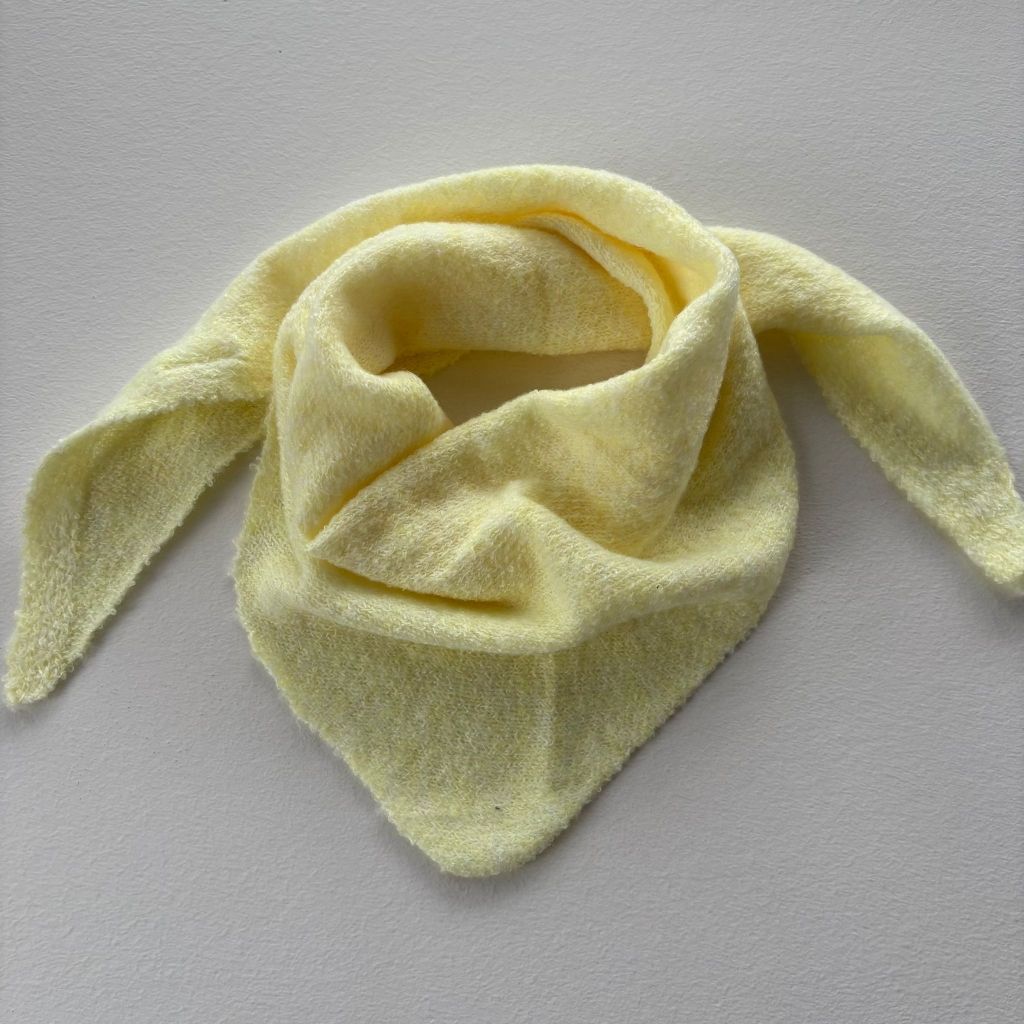 Tørklæde yellow knit ThreeM