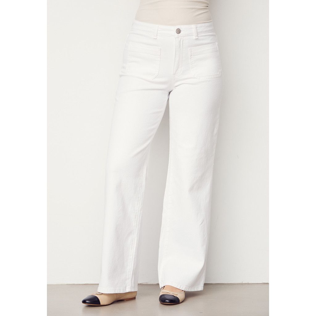 Bologna wide twill white denim I Say