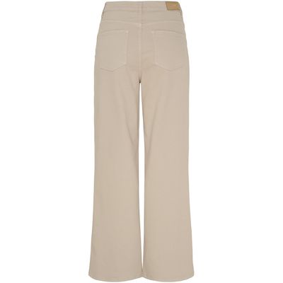 Bologna wide twill pants dark sand I Say