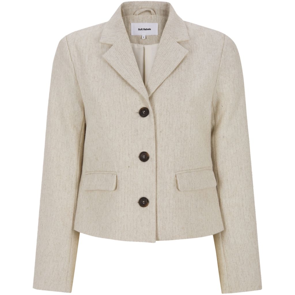 SREevi Blazer wood ash melange Soft rebels