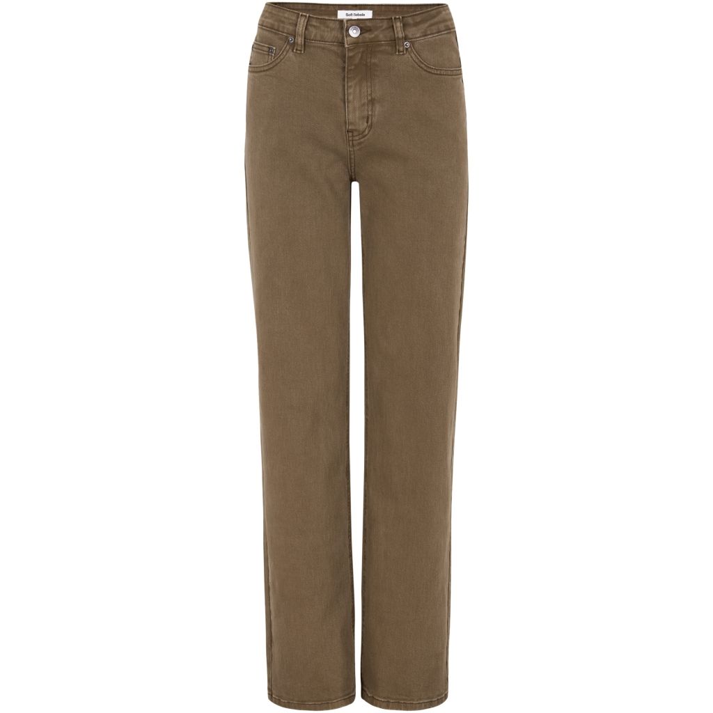 SRKilea Willa midwaist wide jeans Sepia Soft rebels