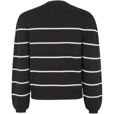 SRMarla o neck stripe knit Black Soft Rebels