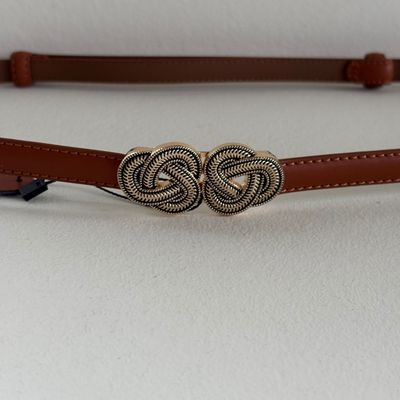 Belt cognac leather ThreeM