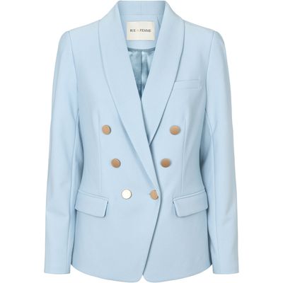 6801RDFComfyEloise Blazer Blue stone Rue de Femme