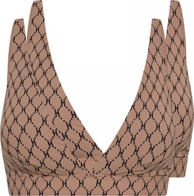 Soft Bra Logo 2pk (Brown) Hype The Detail