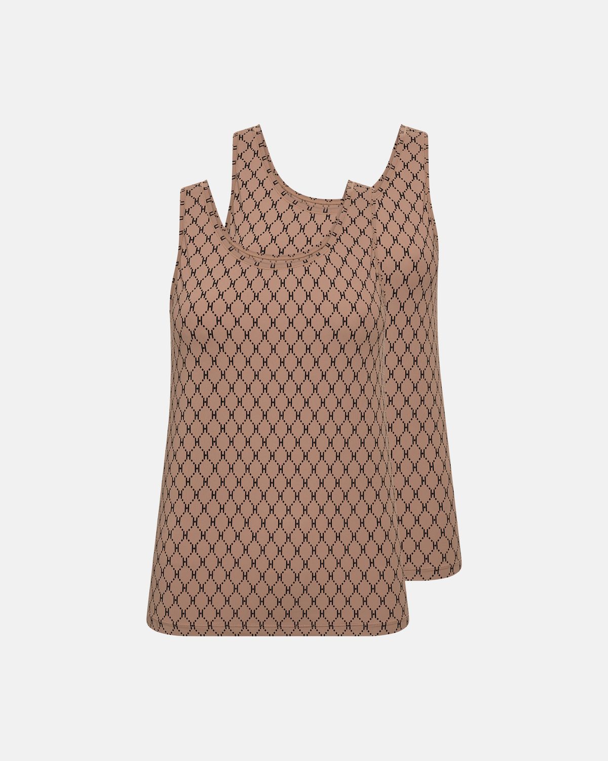 Singlet Logo 2pk (Brown) Hype The Detail