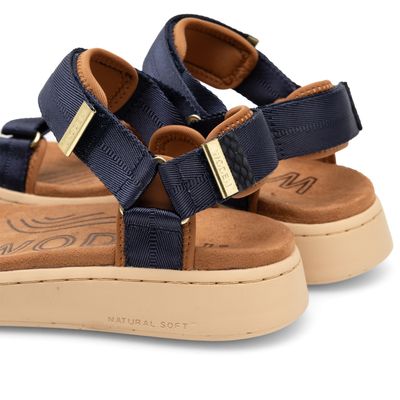 Line Sandal (Navy) Woden
