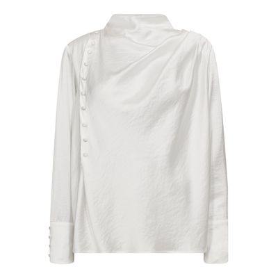 HelenCC Button Blouse (White) Co'Couture