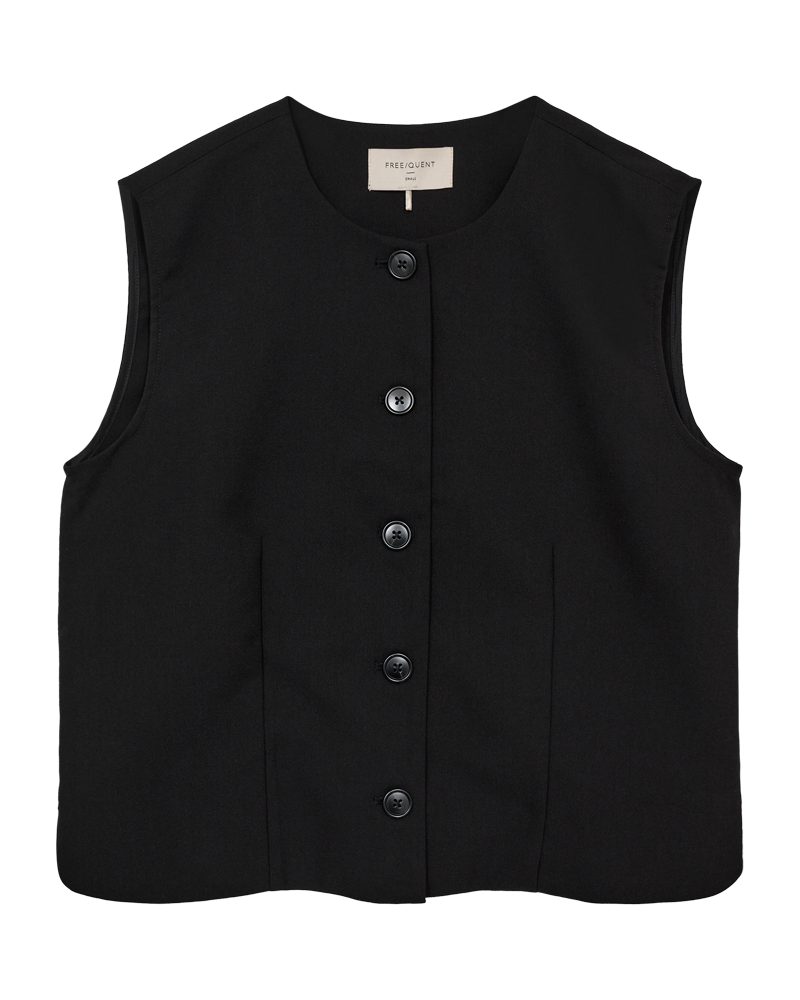FQMaeve-waist-coat black Frequent