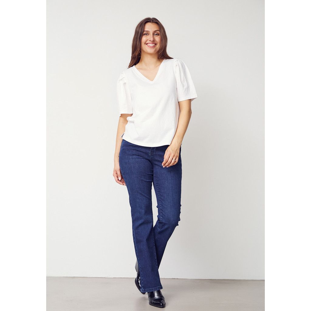 Tinni V-neck T-shirt (White) I Say