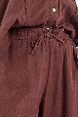 FQLaluna hør pants Brun Freequent