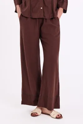 FQLaluna hør pants Brun Freequent