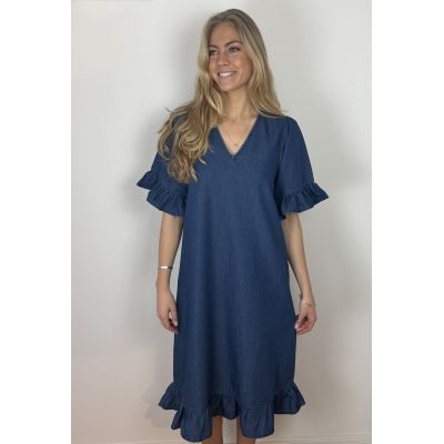 Thyra Chambre Dress (Chambre = blue) Continue