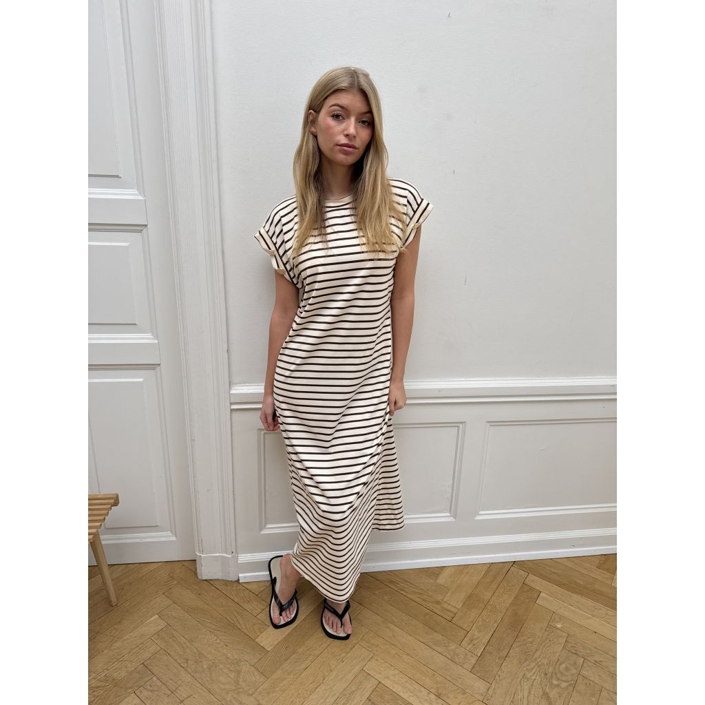 Frederikke Dress (Brown Stripe) Continue