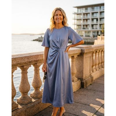 Nora Dress Vintage Blue Prepair