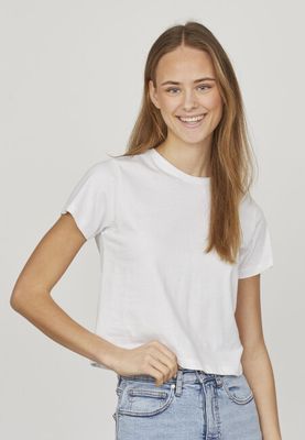 Heda-Crop T-Shirt White Sisters-point