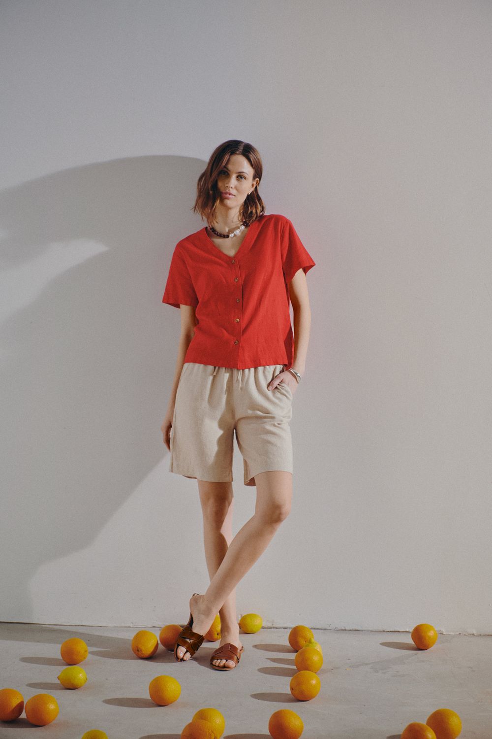 FQLava-Shorts (Sand Melange) Freequent